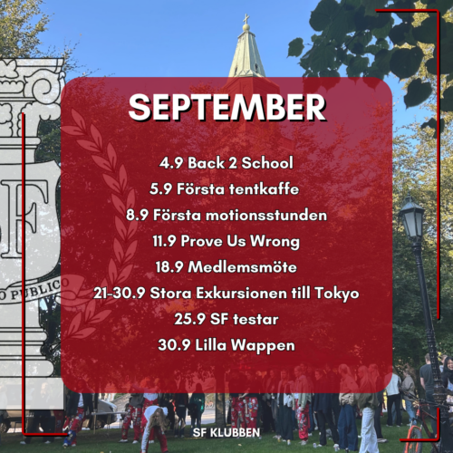 SAVE THE DATE SEPTEMBER