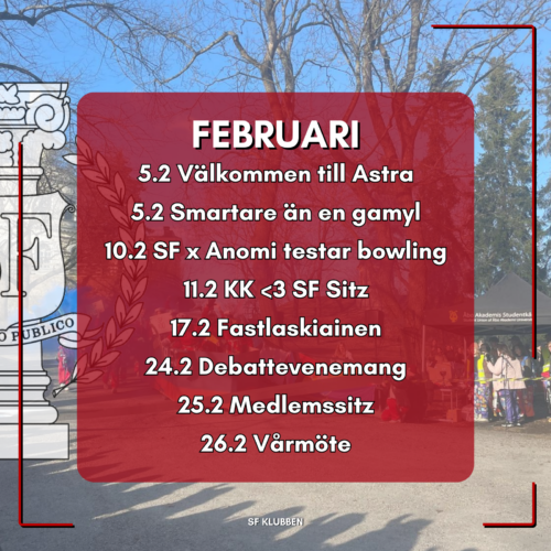 Save the Date Februari