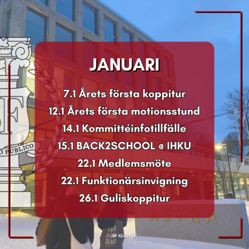 Save the Date Januari